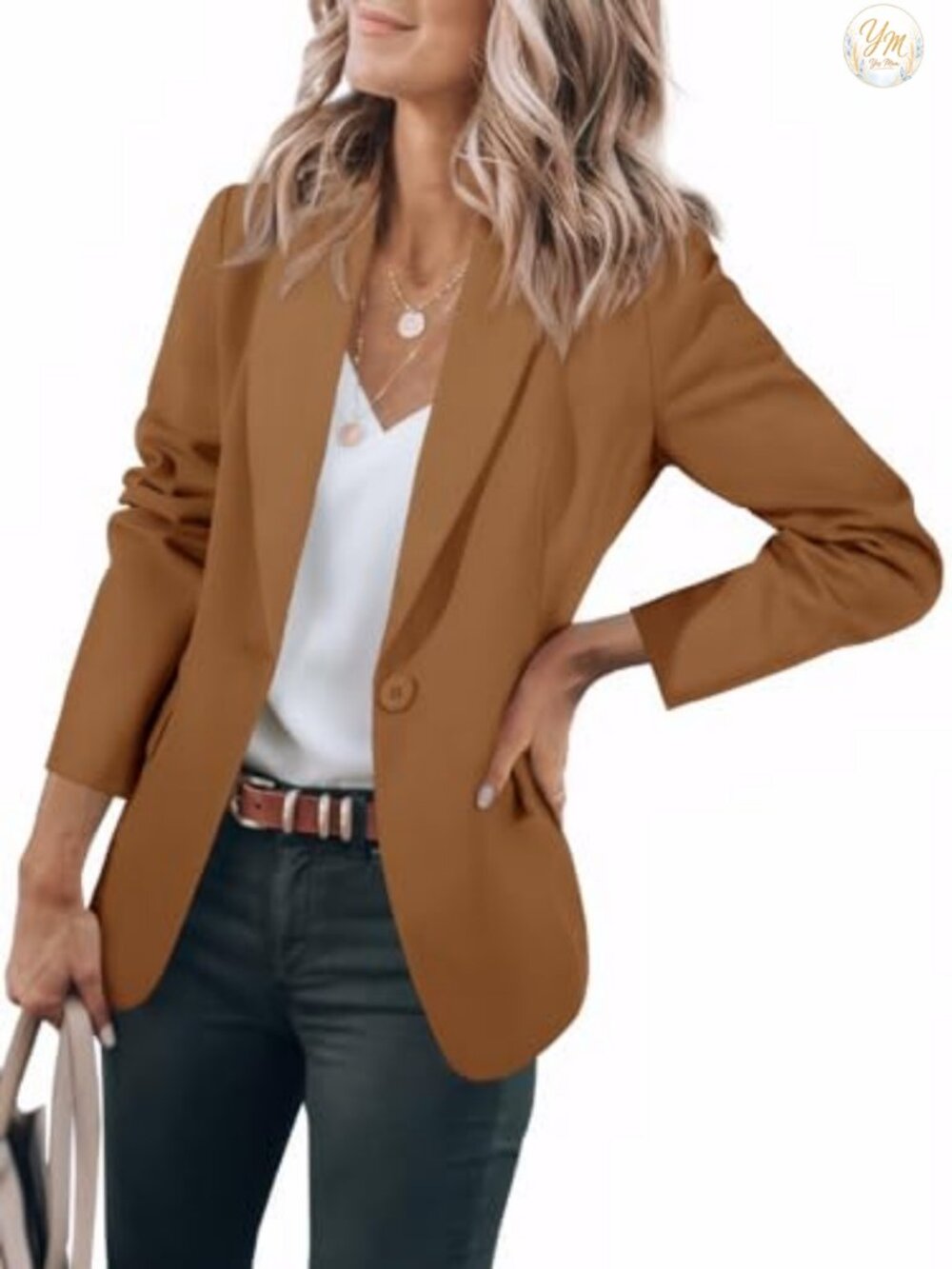 Womens Blazer Long Sleeve Open Front Work Office Suit Jacket